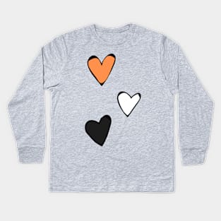 Dissociative identity disorder pride hearts Kids Long Sleeve T-Shirt